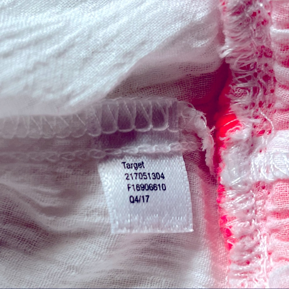 Cat & Jack Size 3T White with Multi Color Embroidery Swimsuit Coverup Dress - Picture 9 of 10